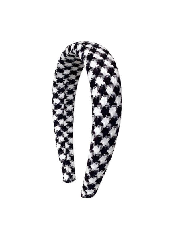 Preppy Retro Houndstooth Headband