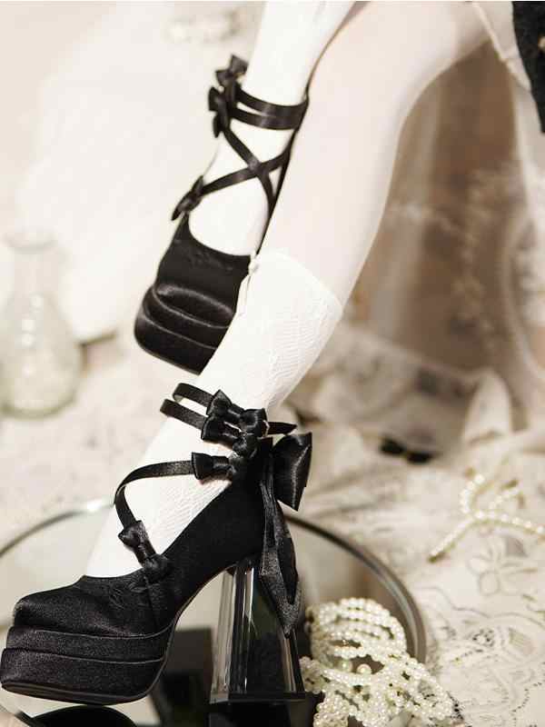 Glass Flower House Lolita High Heels