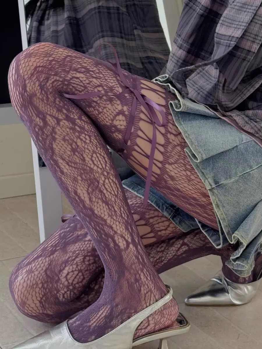 Bows Fishnet Stockings