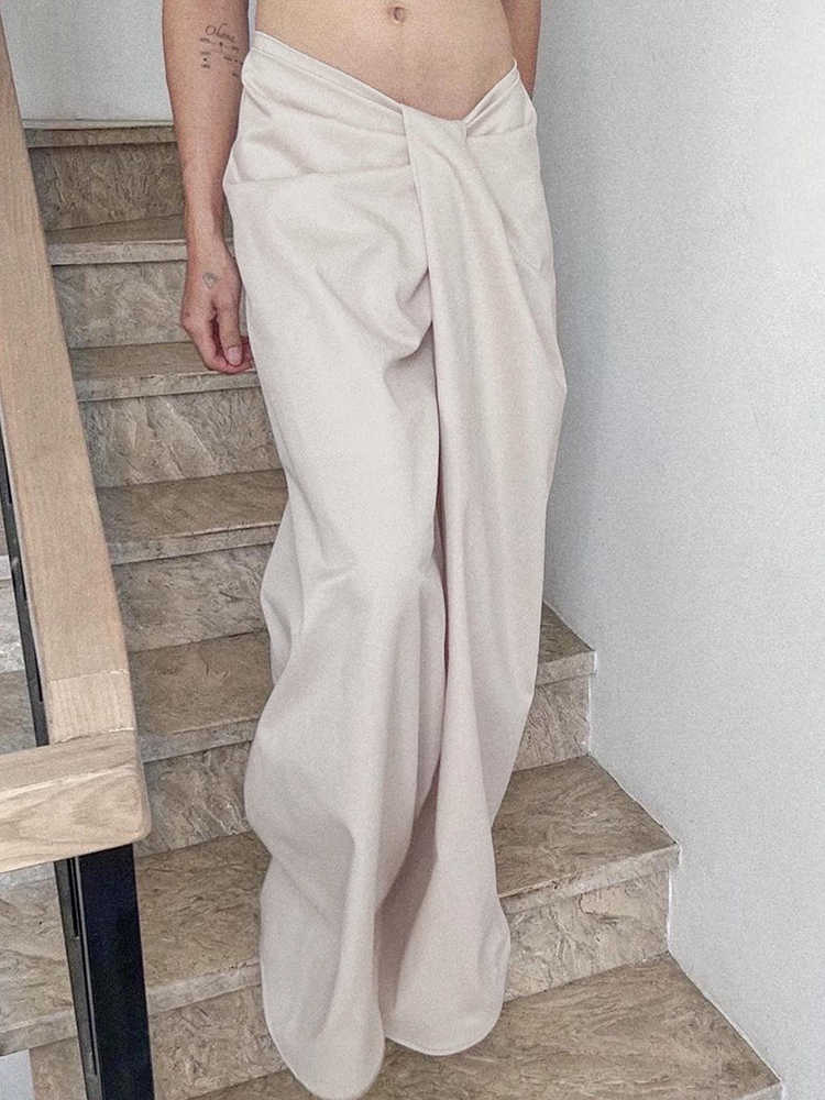 Irregular Design Low-waist Pants