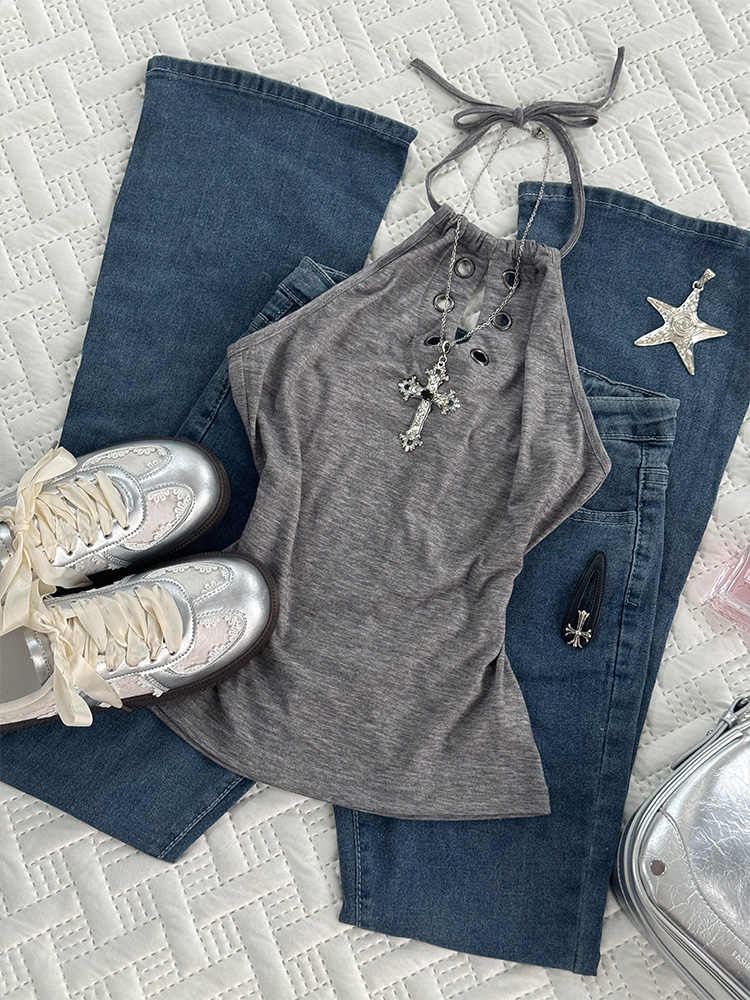 Retro Gray Top