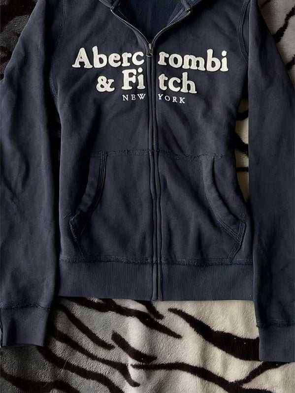 navy hooded jacket