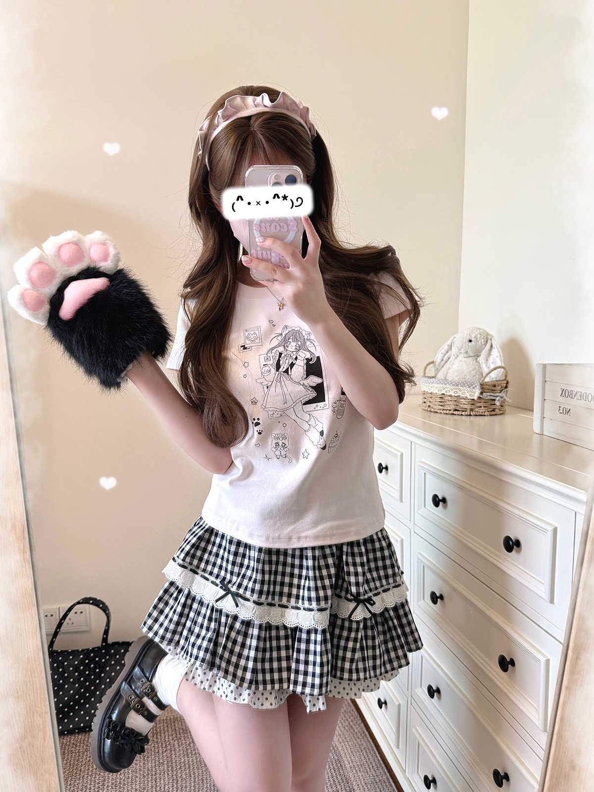 Cat Girl Heart T-Shirt