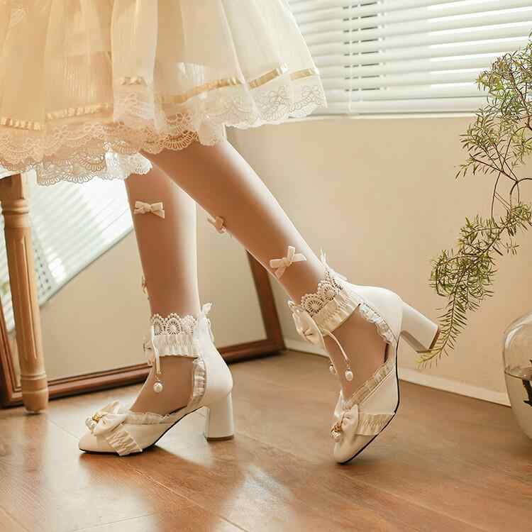 Princess Bows Leather Sandals