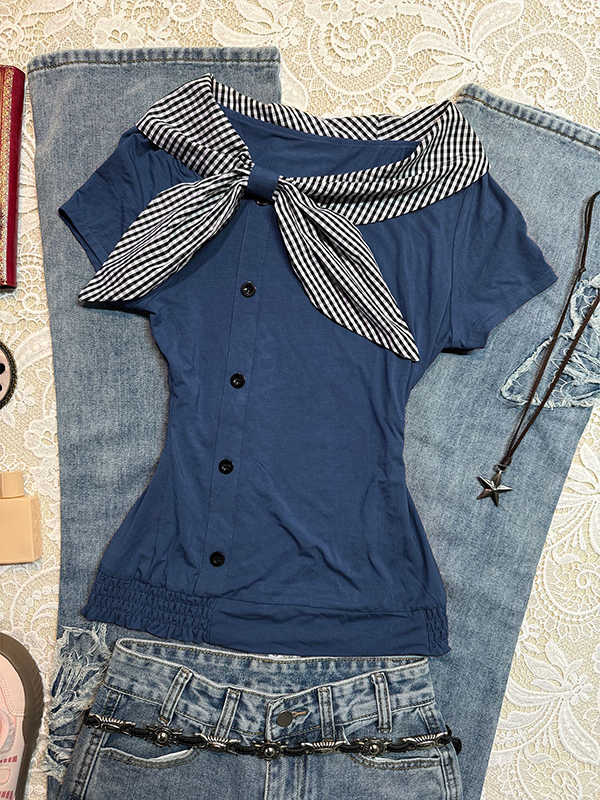 Vintage Collar T-shirt