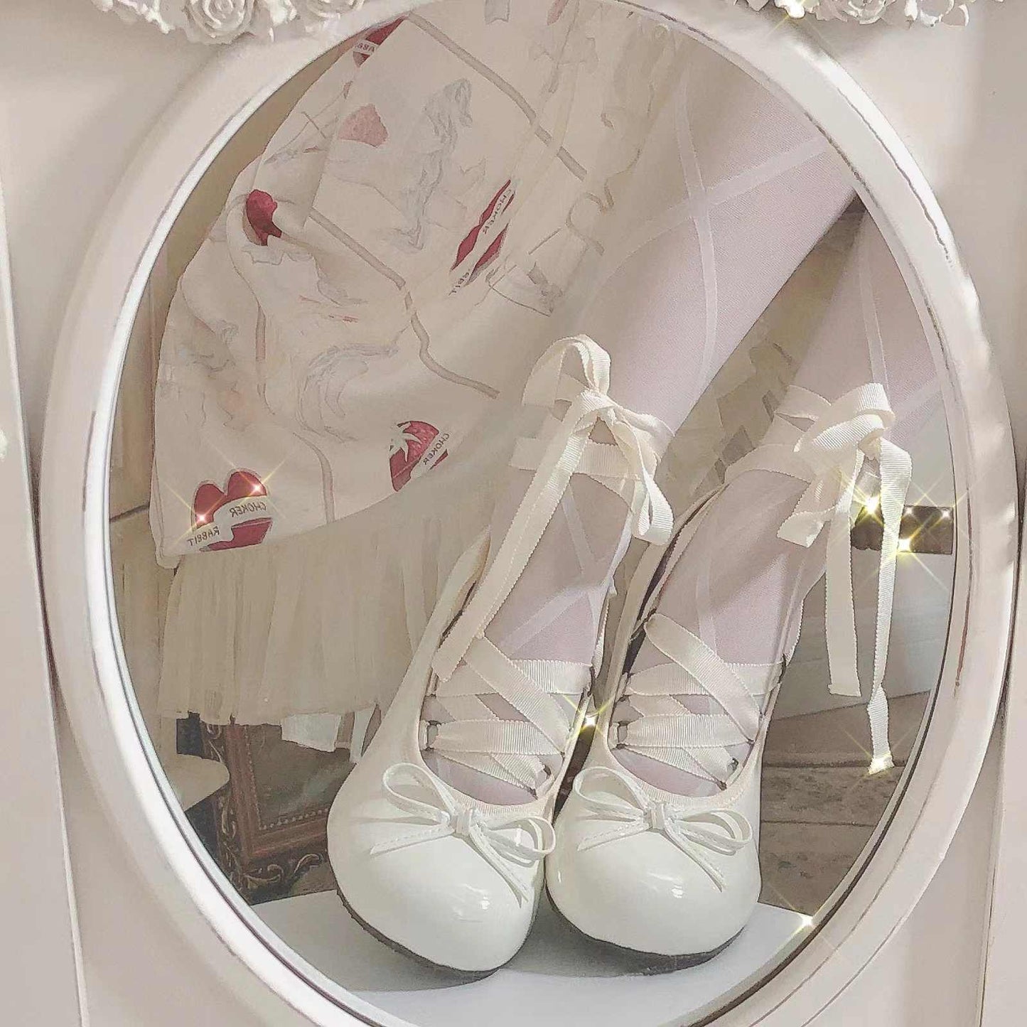 Detachable Strap Bow Ballet Shoes