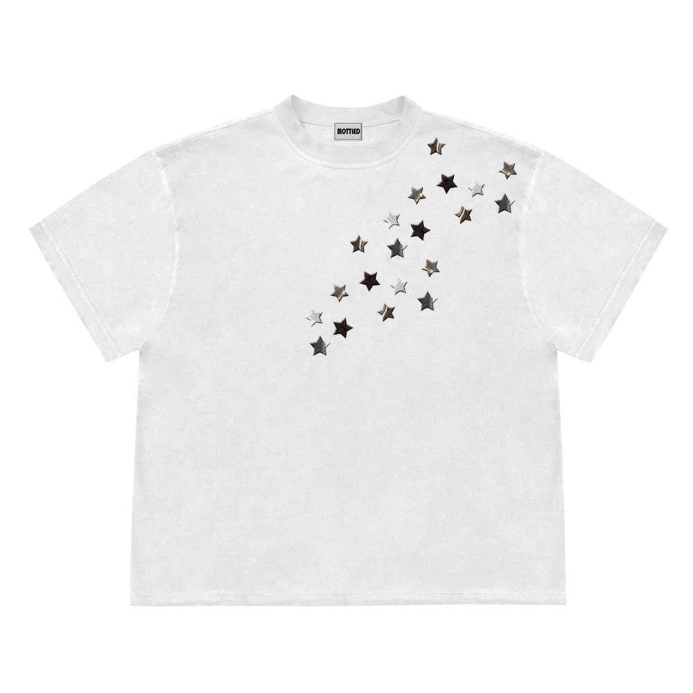 Y2K Retro Irregular Star Tee