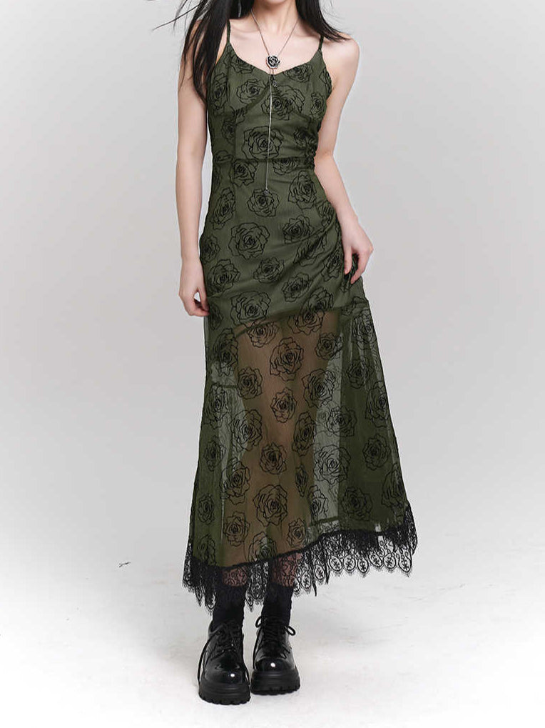 Fairy Grunge Tulle Maxi Dress