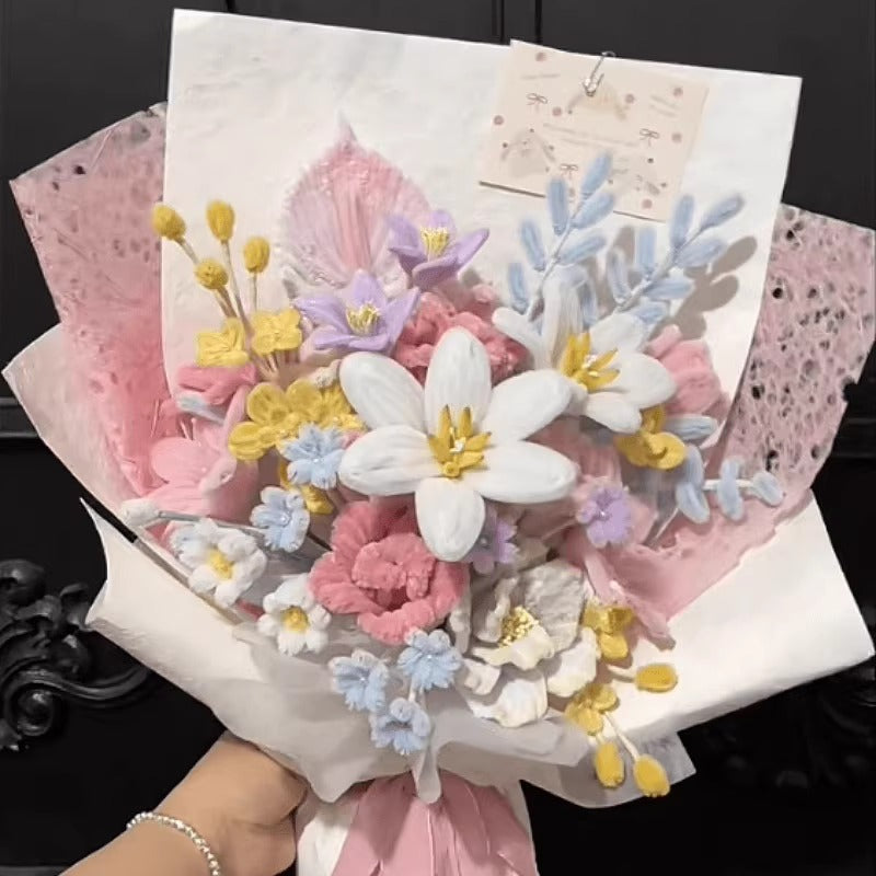 handmade Twisting stick flowers creative bouquet