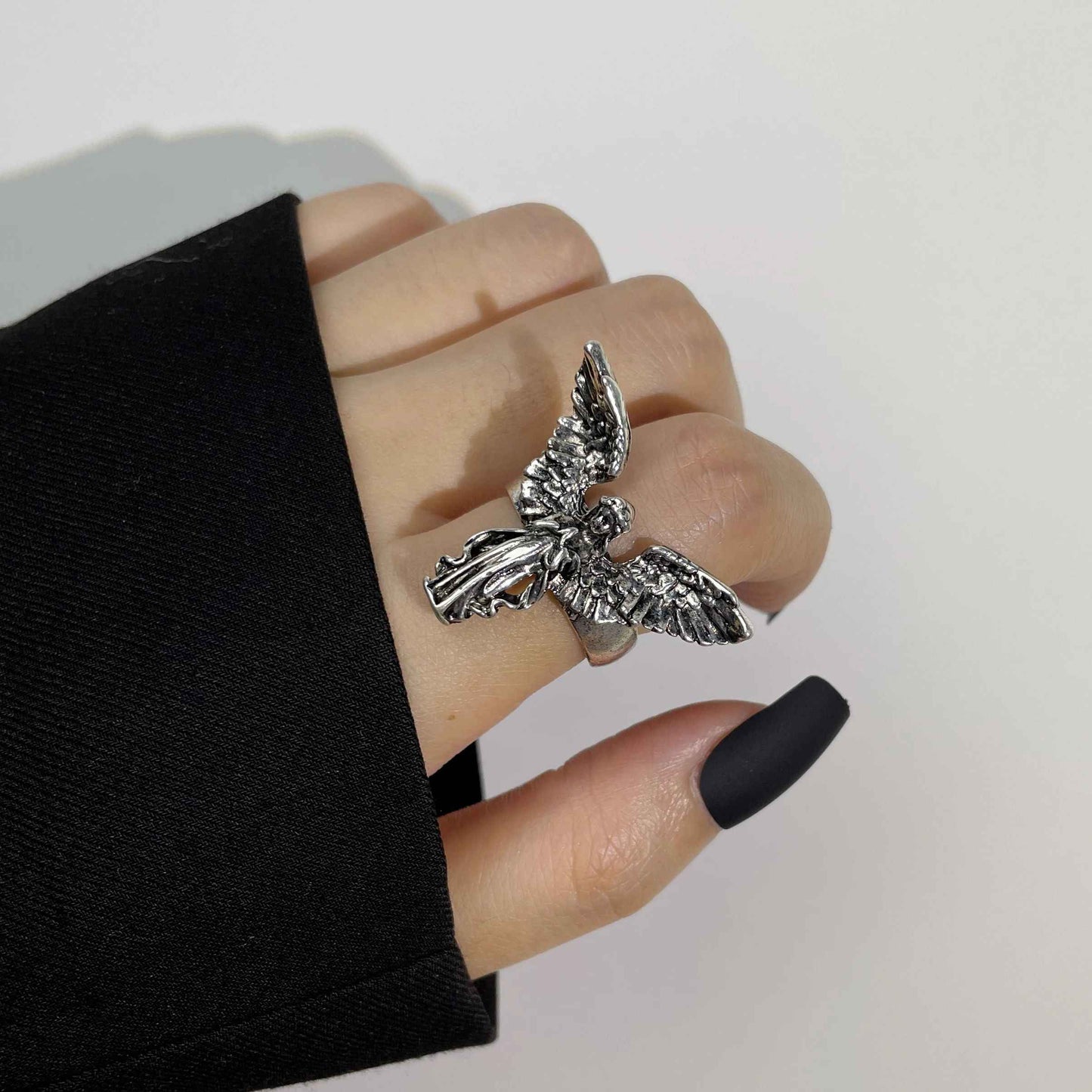 Grunge Vintage Angel Ring