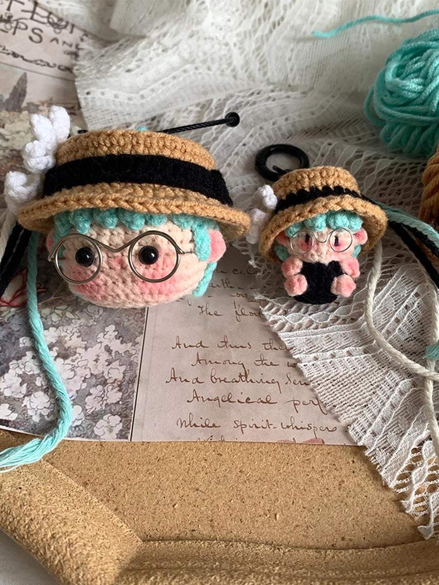 diy Wool hat boy doll