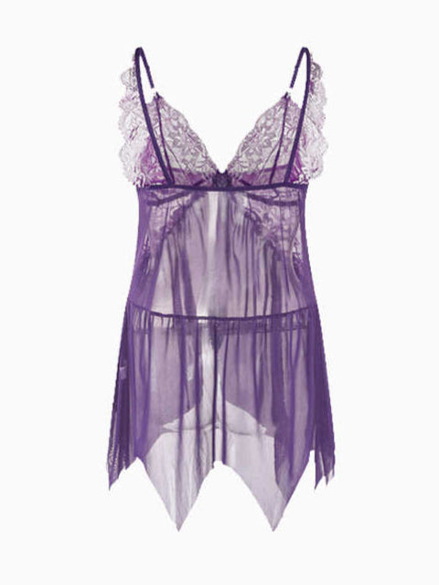 Purple Lace Pajamas