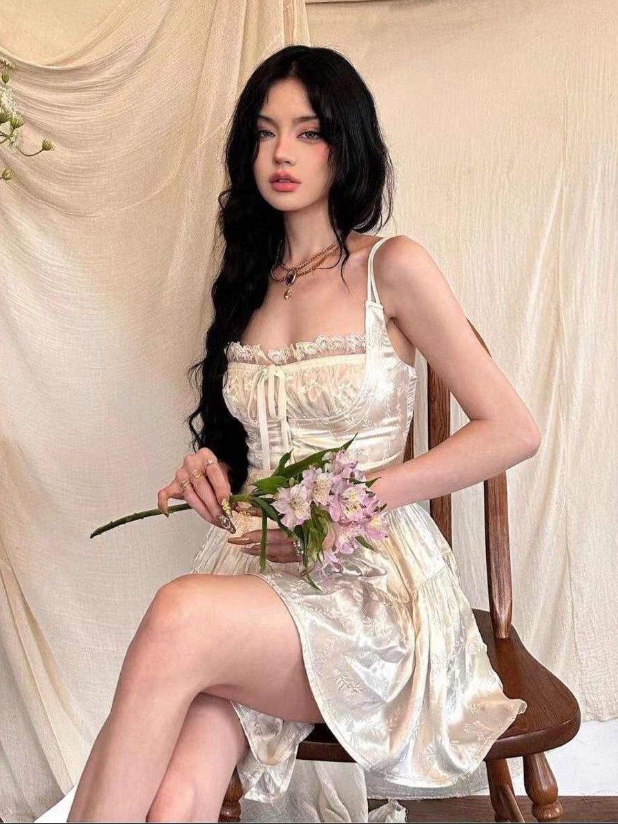 Ballet Pure Lace Suspender Dress
