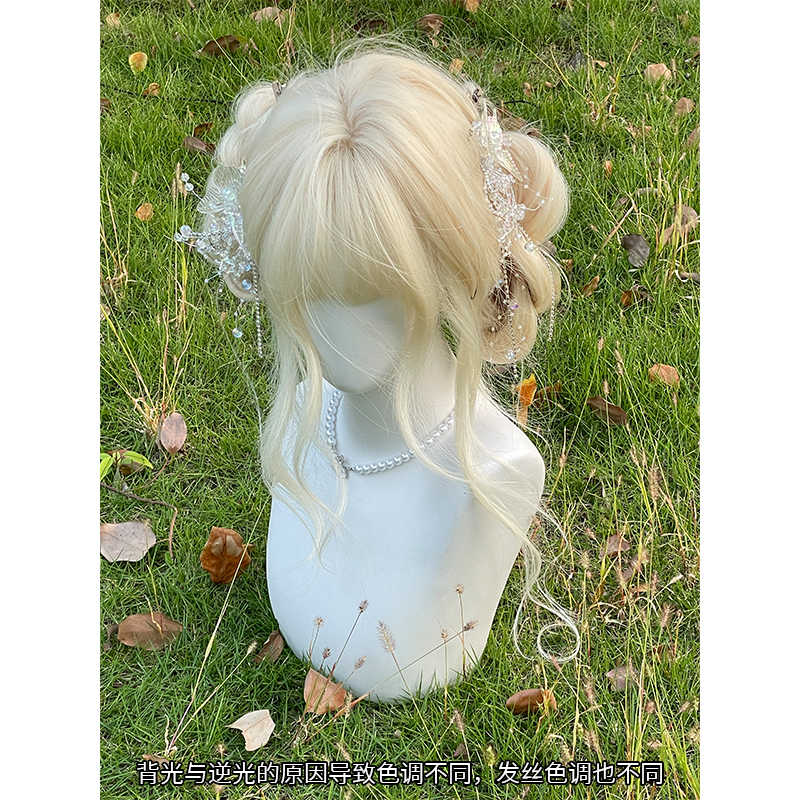 Platinum Long Curly Wig