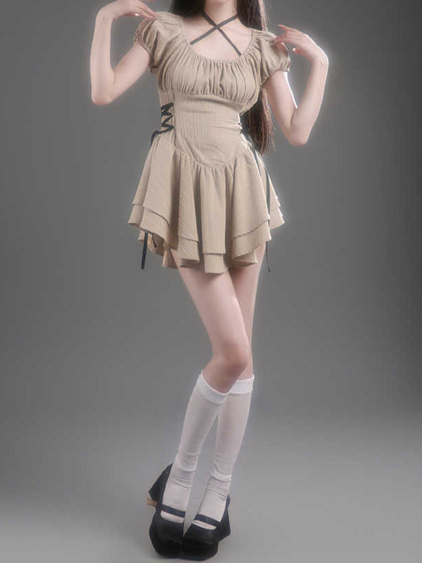 Ballet Ribbon Bow Dress