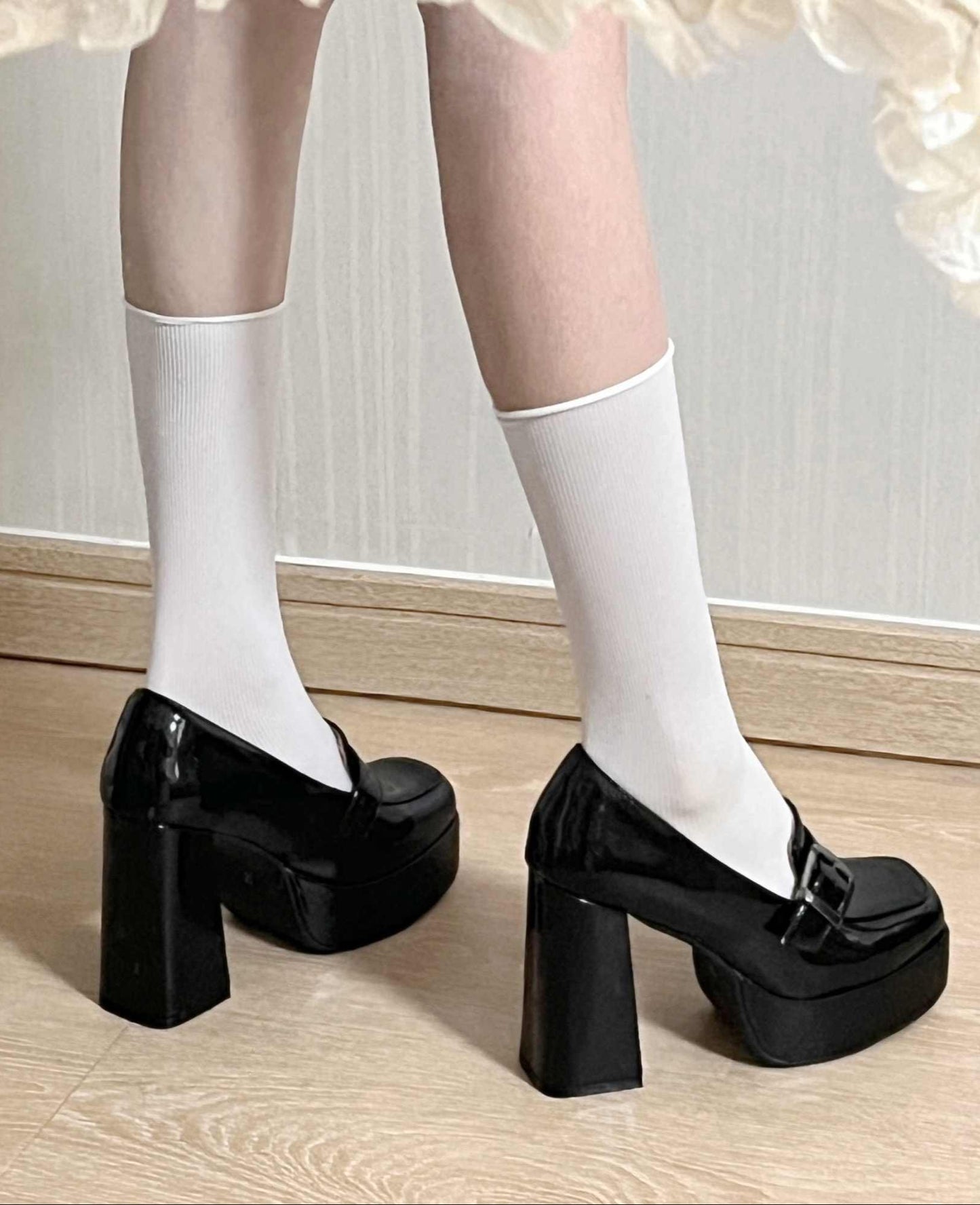 Preppy Buckle Coquette Shoes