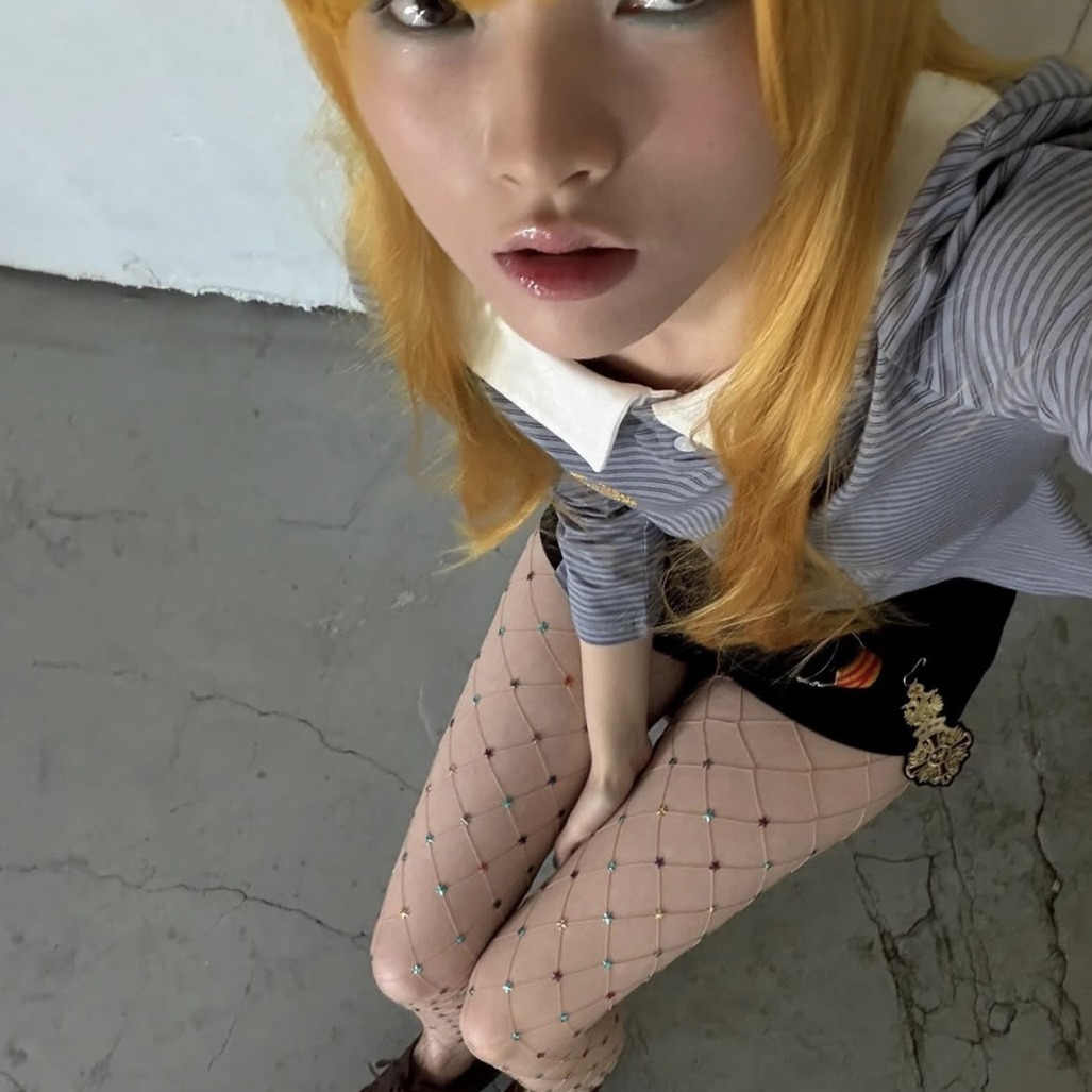 Y2K Star Fishnet Stockings