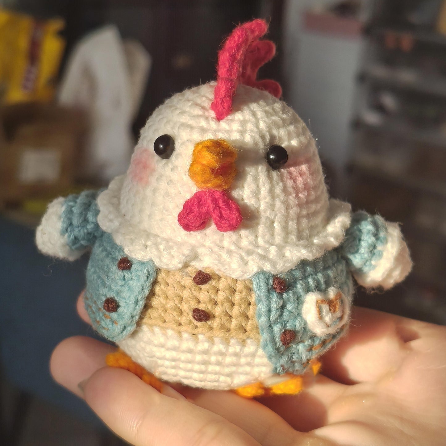 DIY handmade crochet chick doll