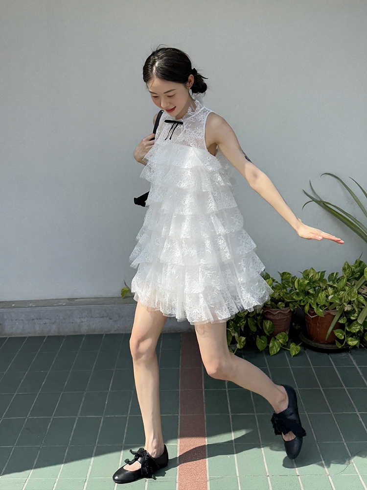 Lace Cake Bow Doll Dress