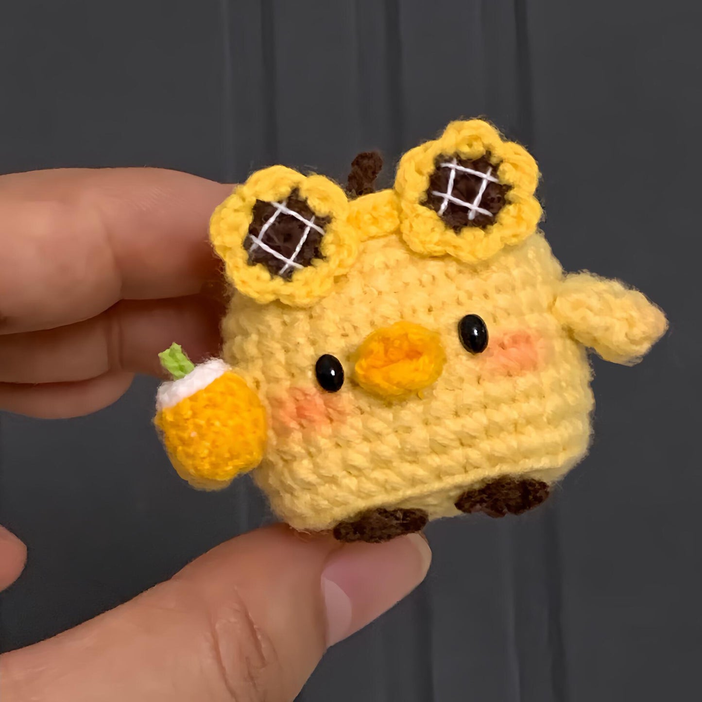 diy wool chick doll material package