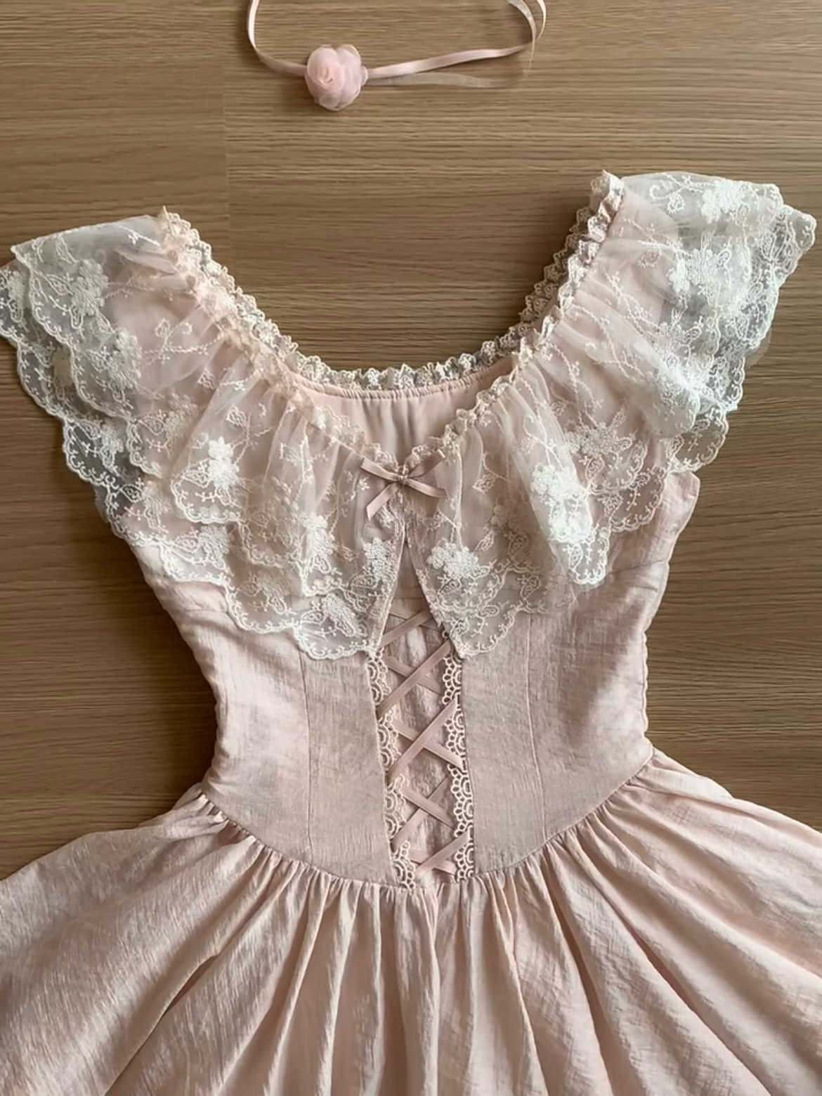 Pure Lust Lace Pink Dress