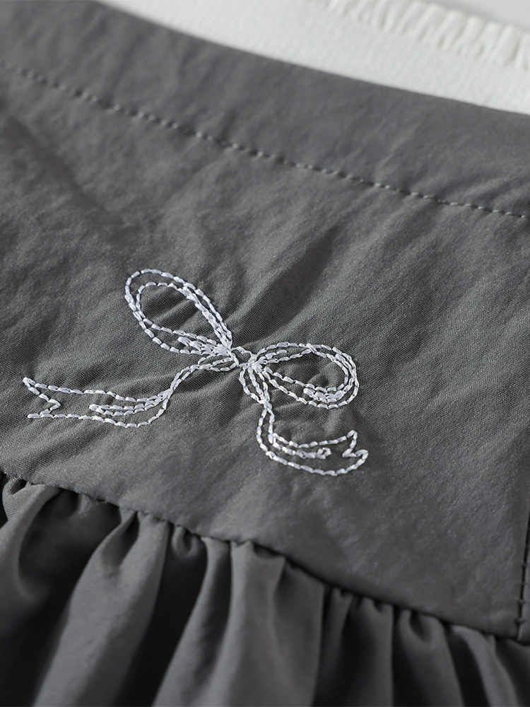 Preppy Bow Lantern Bud Skirt