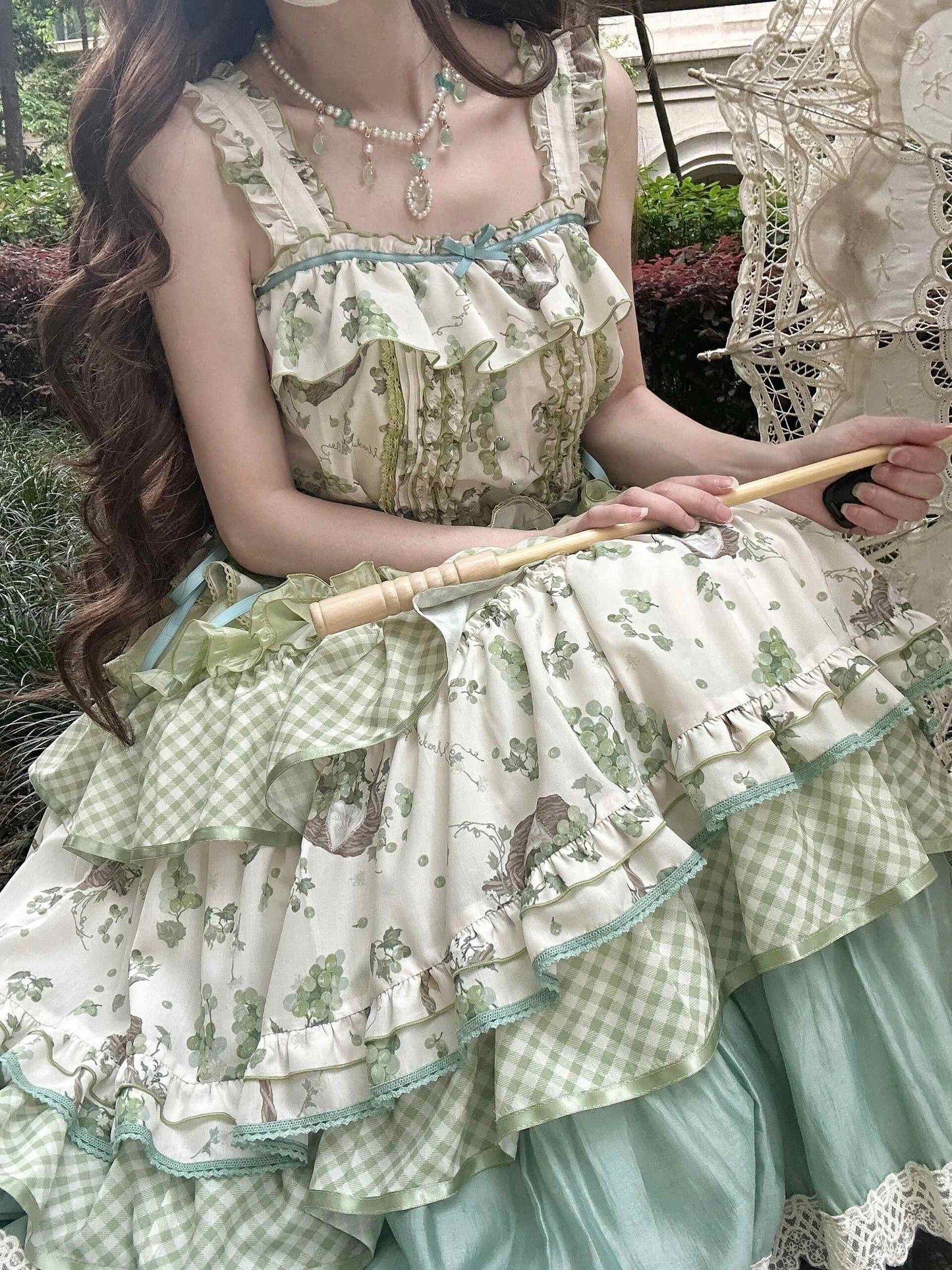 Lolita Pastoral Floral Princess Dress