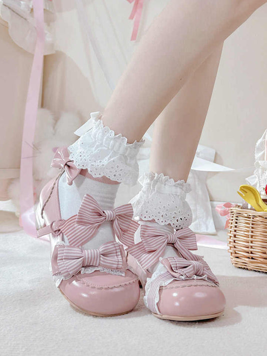 Alice Puff Bows Lolita Shoes