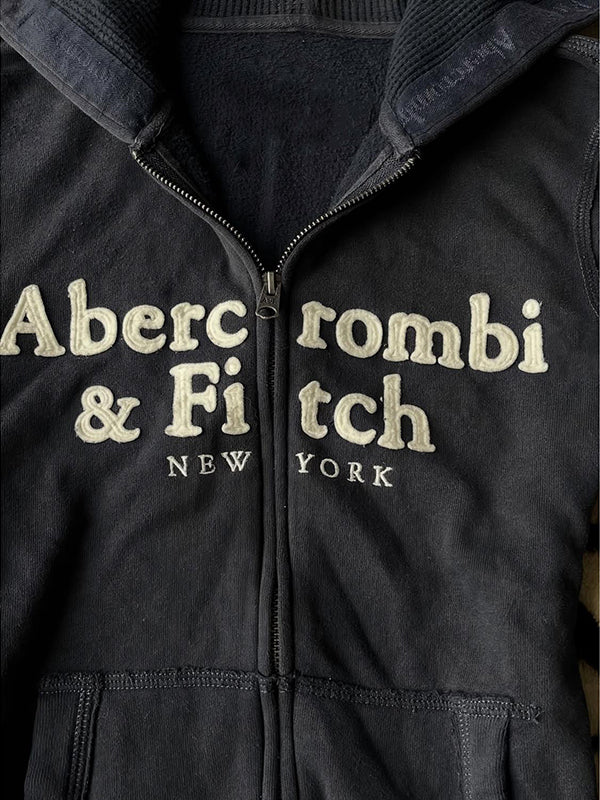 navy hooded jacket