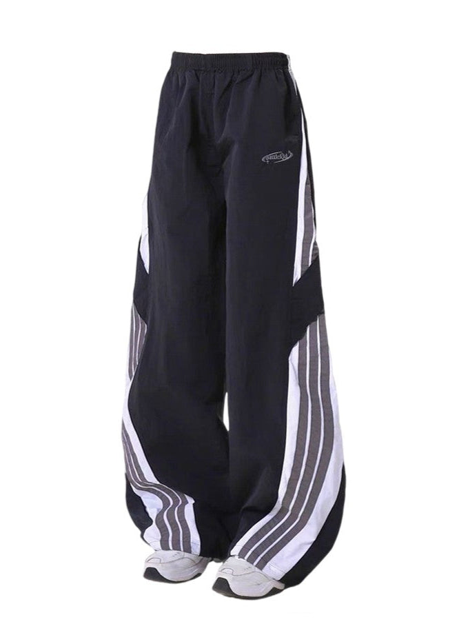 Acubi Retro Stripe Paratrooper Pants