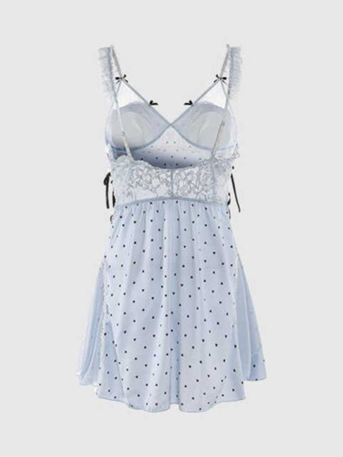 Baby Blue Lace Nightgown