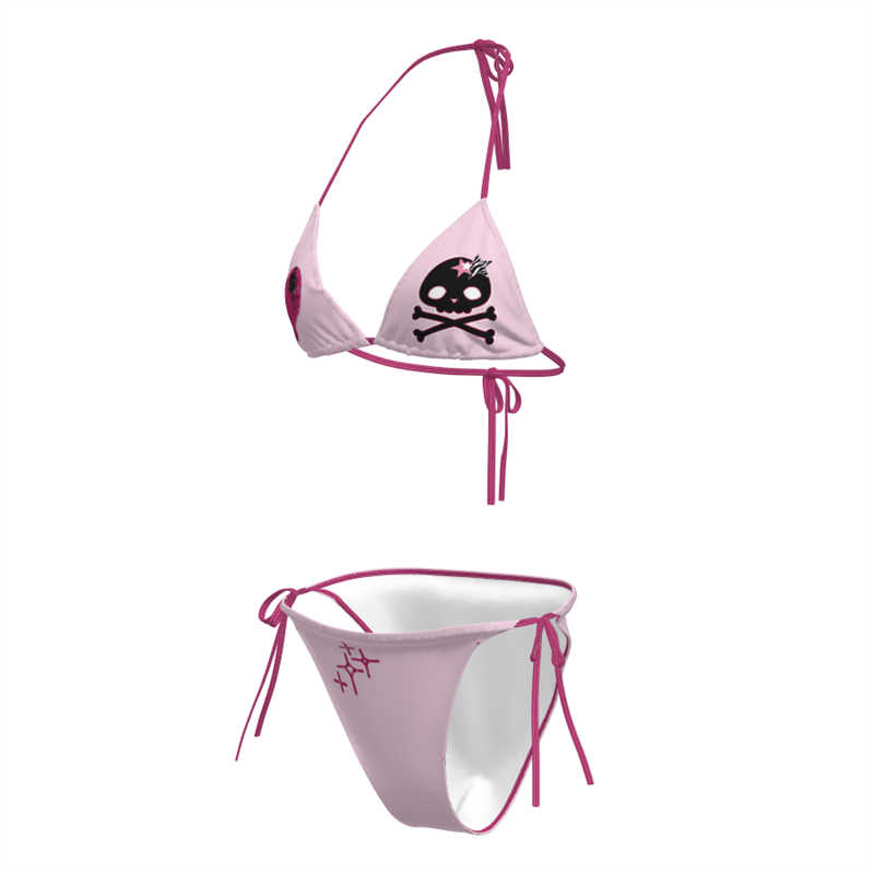 Heart Pink Ins Style Bikini