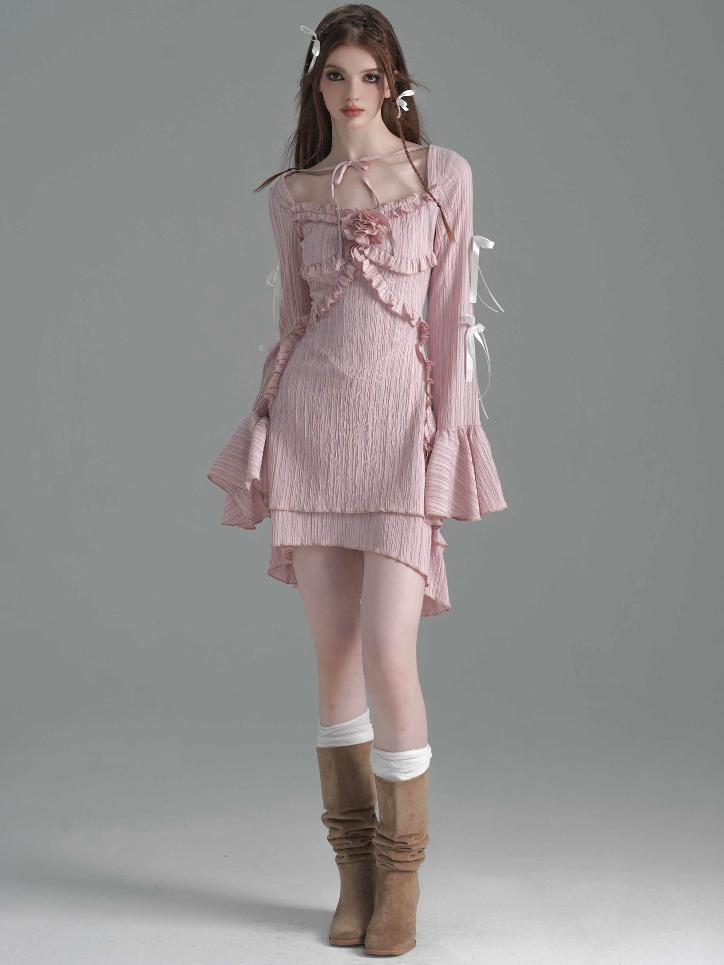 Tea Break Ballet Ruffled Dress