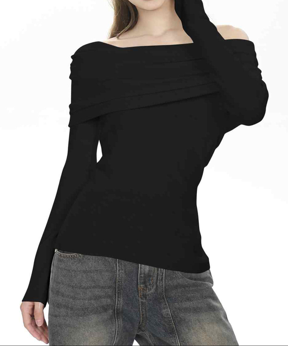 Chic Black Off The Shoulder Sweater
