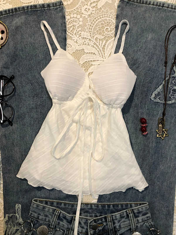 White Bow Tie Vest