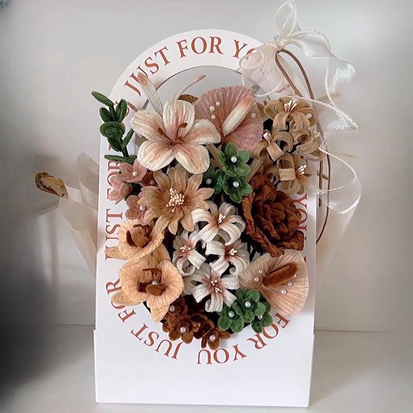 handmade Twisting stick flower gift box