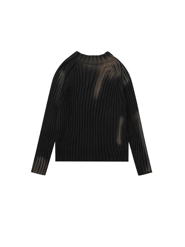 Acubi Long-sleeved Knitted Pullover Sweater