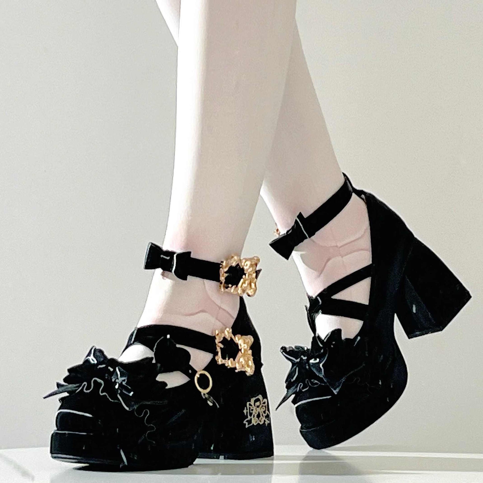 Fairy Doll-like Satin Shoes