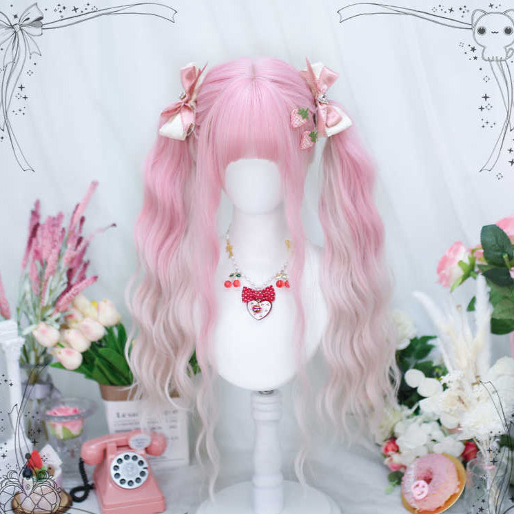 Peach Sweet Wine Lolita Long Wig