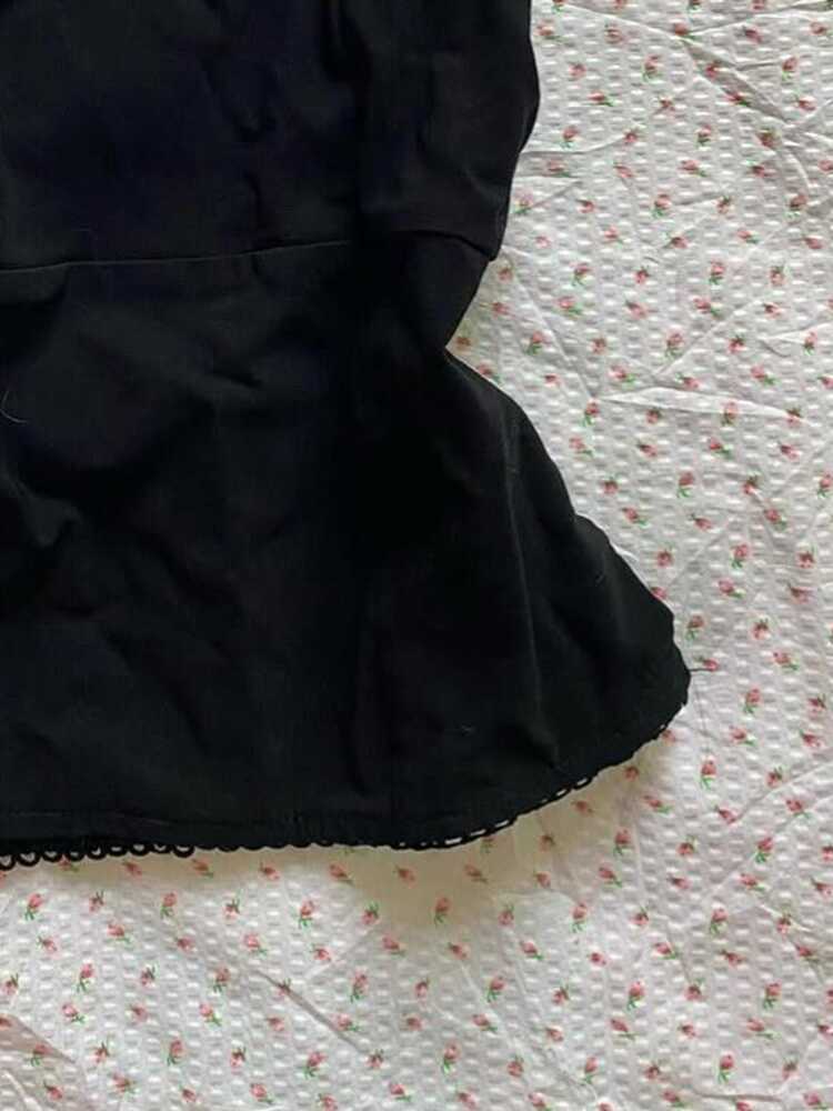 Dark Coquette Lace Tank Top