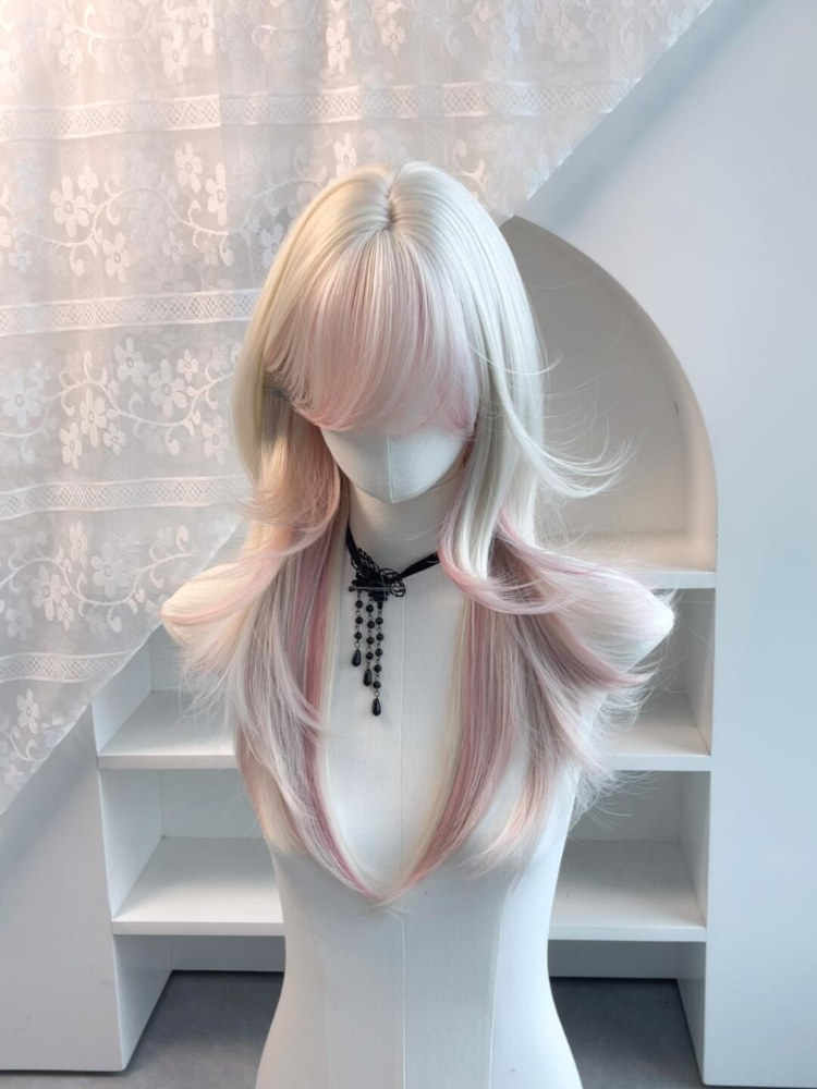 Pink Mullet Head Wig
