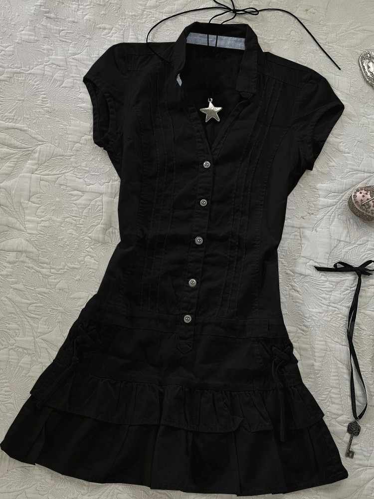 Retro Waisted Shirt Dress