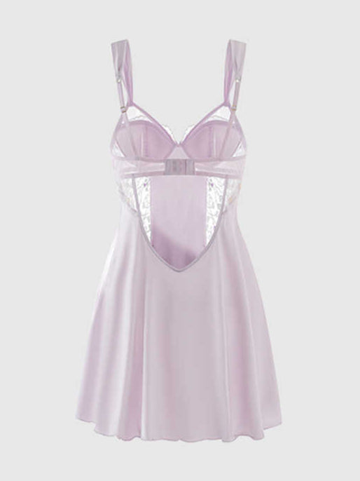 French Lace Silk Pajamas