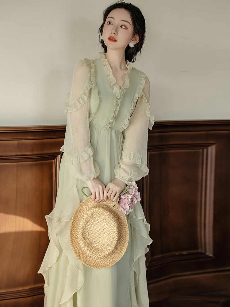 Forest Fairy Retro Mesh Dress