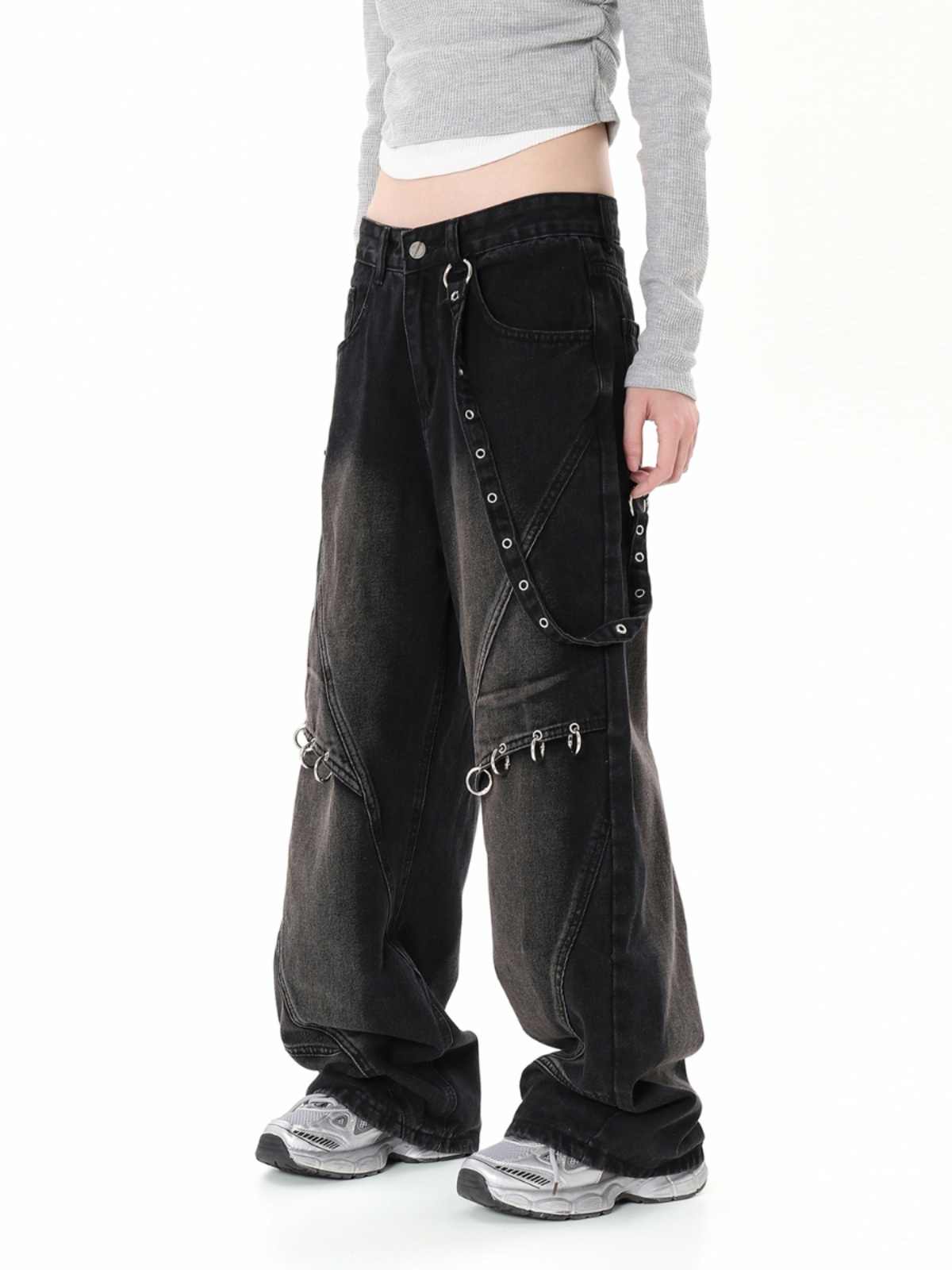 Grunge High-street Blue Jeans