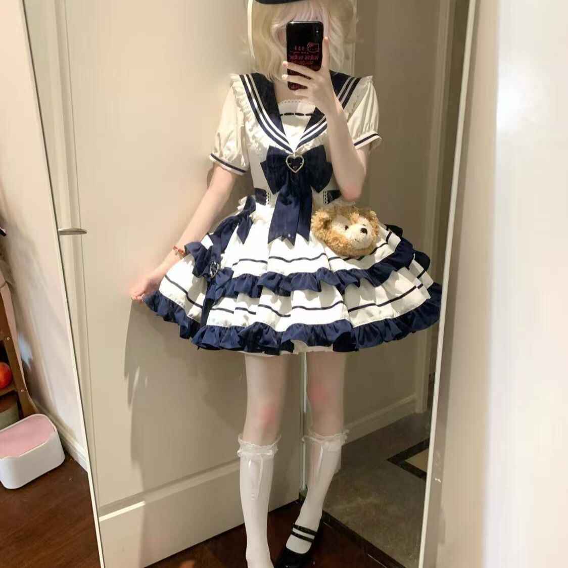 Navy Style Cake Dress