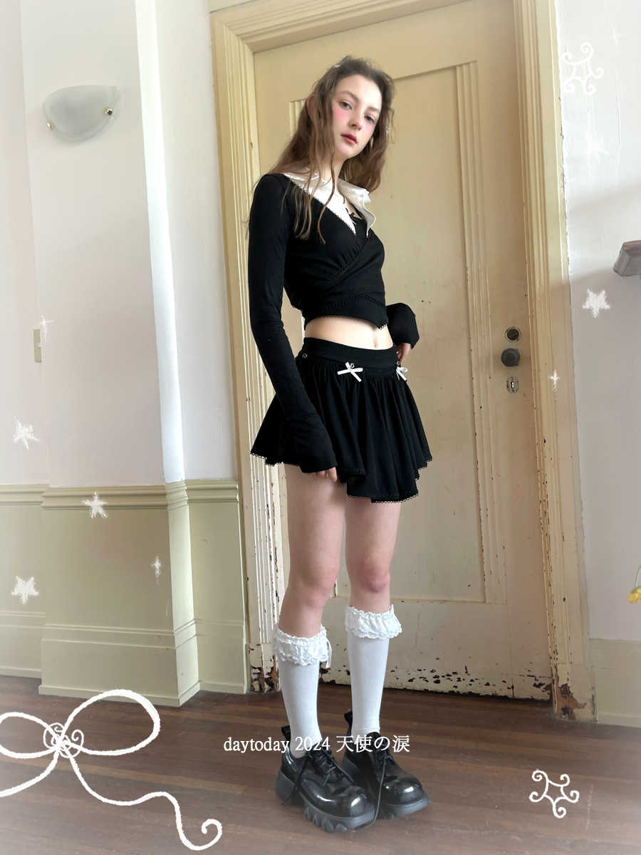 Angel's Tears Bow Jacquard Ballet Top