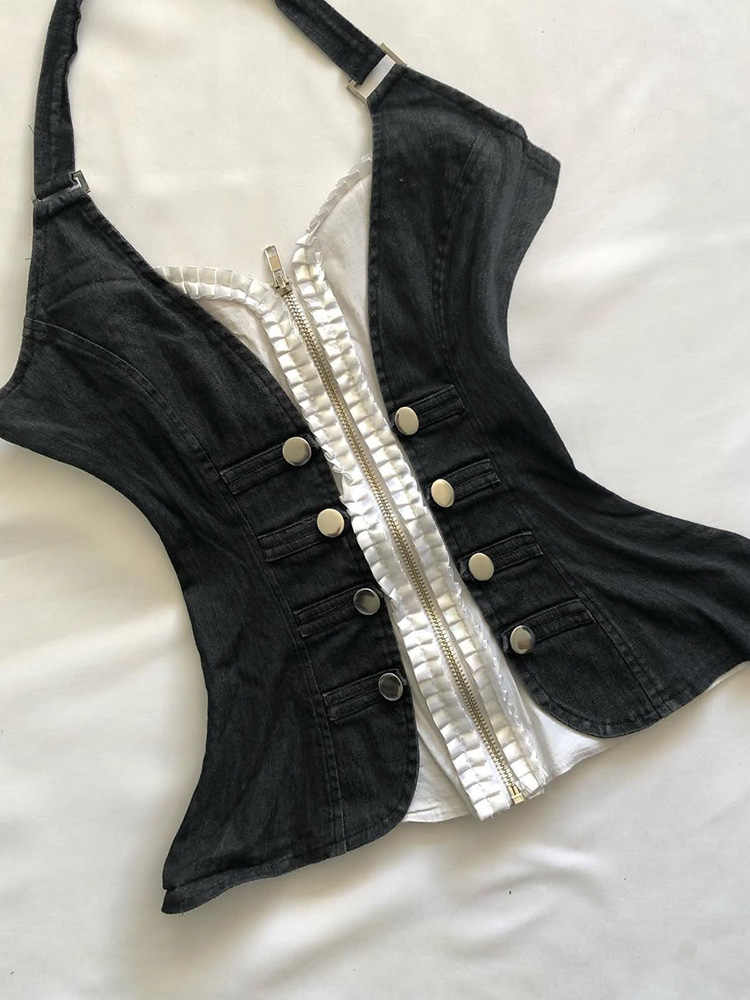 Baddie Retro Halter Vest