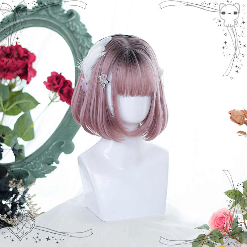 Hankawa Blue Short Wig