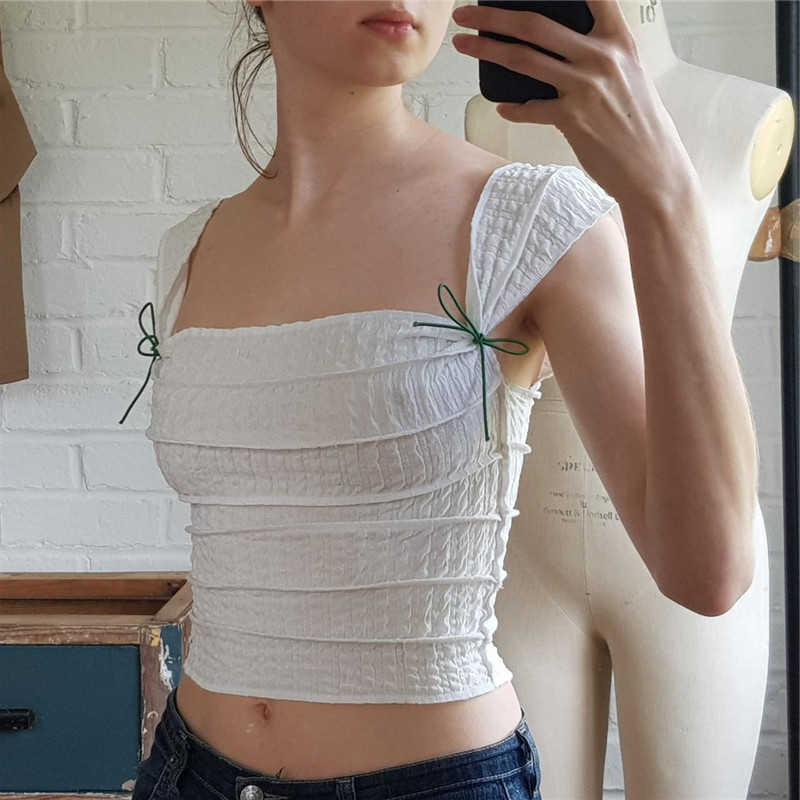 Coquette Strap Bows Tank Top